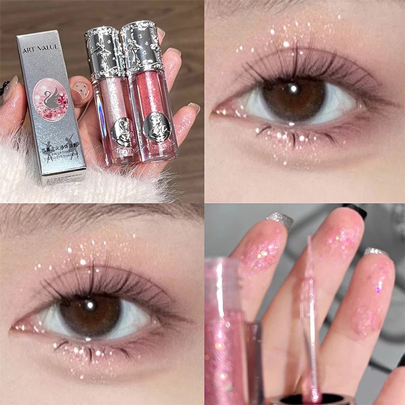 Balletism Liquid Eyeshadow — Fine Shimmer Highlight Eye Glam - Mzunye