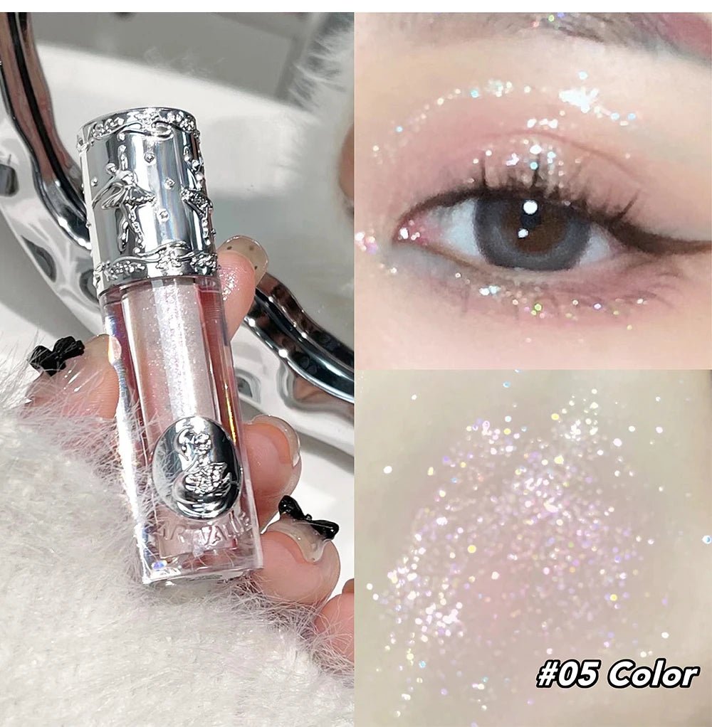 Balletism Liquid Eyeshadow — Fine Shimmer Highlight Eye Glam - Mzunye