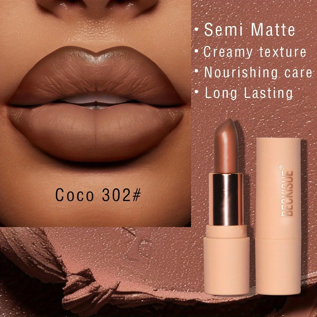 Bare Matte Silky Lipstick — Long - Lasting Waterproof Glossy Finish in 4 Shades - Mzunye