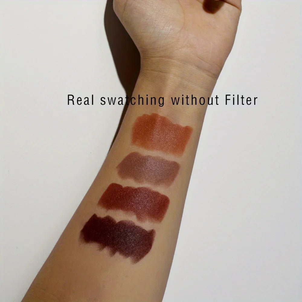 Bare Matte Silky Lipstick — Long - Lasting Waterproof Glossy Finish in 4 Shades - Mzunye