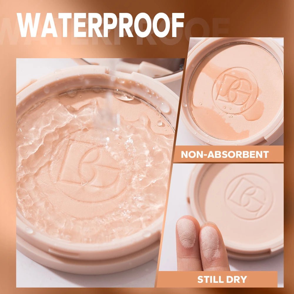 BEAUTY GLAZED Matte Face Powder – Oil Control Long - Lasting Setting Powder with Mirror - Mzunye