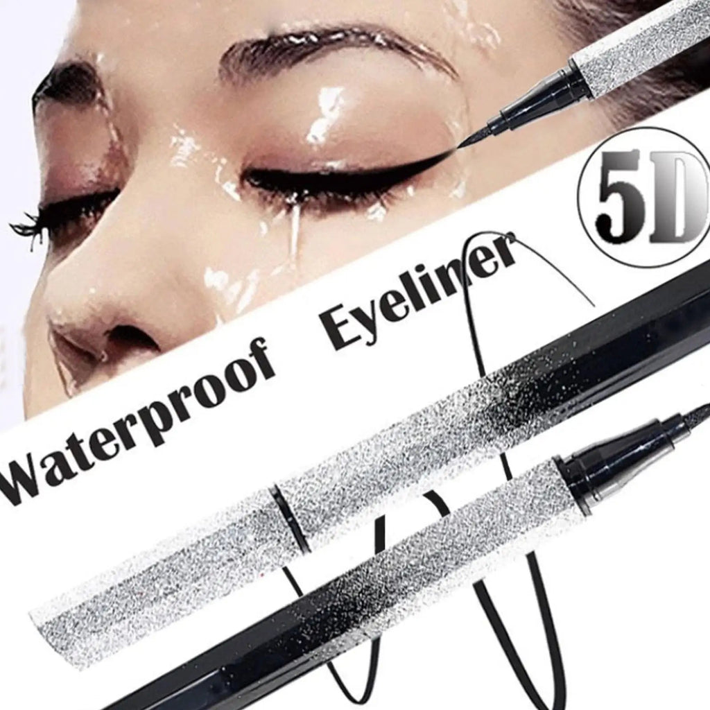 Black Liquid Eyeliner Pen — Waterproof, Quick - Dry, Precision Tip & Long - Lasting - Mzunye