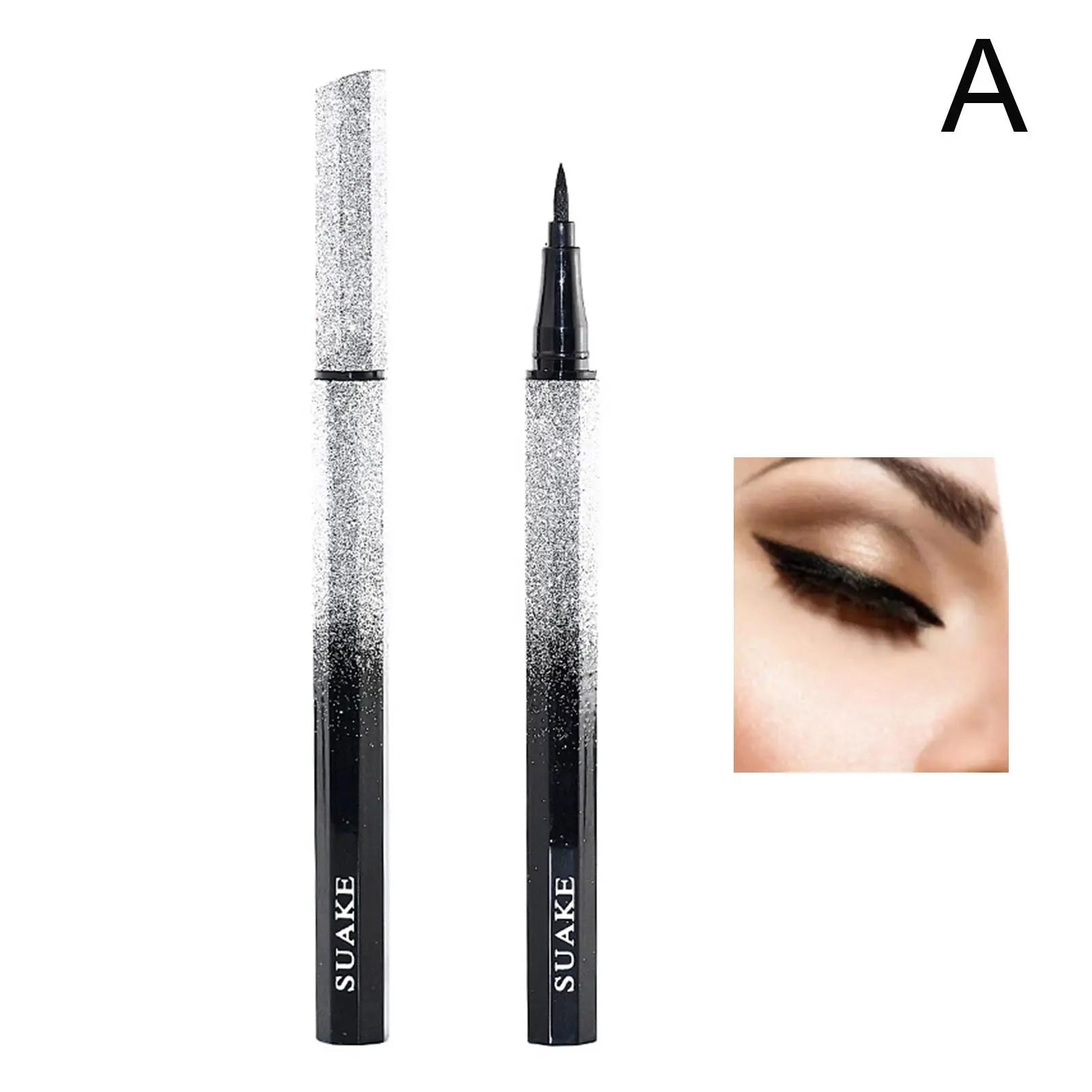 Black Liquid Eyeliner Pen — Waterproof, Quick - Dry, Precision Tip & Long - Lasting - Mzunye