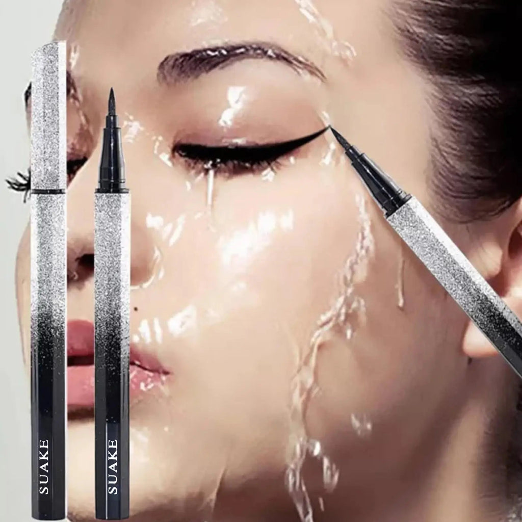 Black Liquid Eyeliner Pen — Waterproof, Quick - Dry, Precision Tip & Long - Lasting - Mzunye