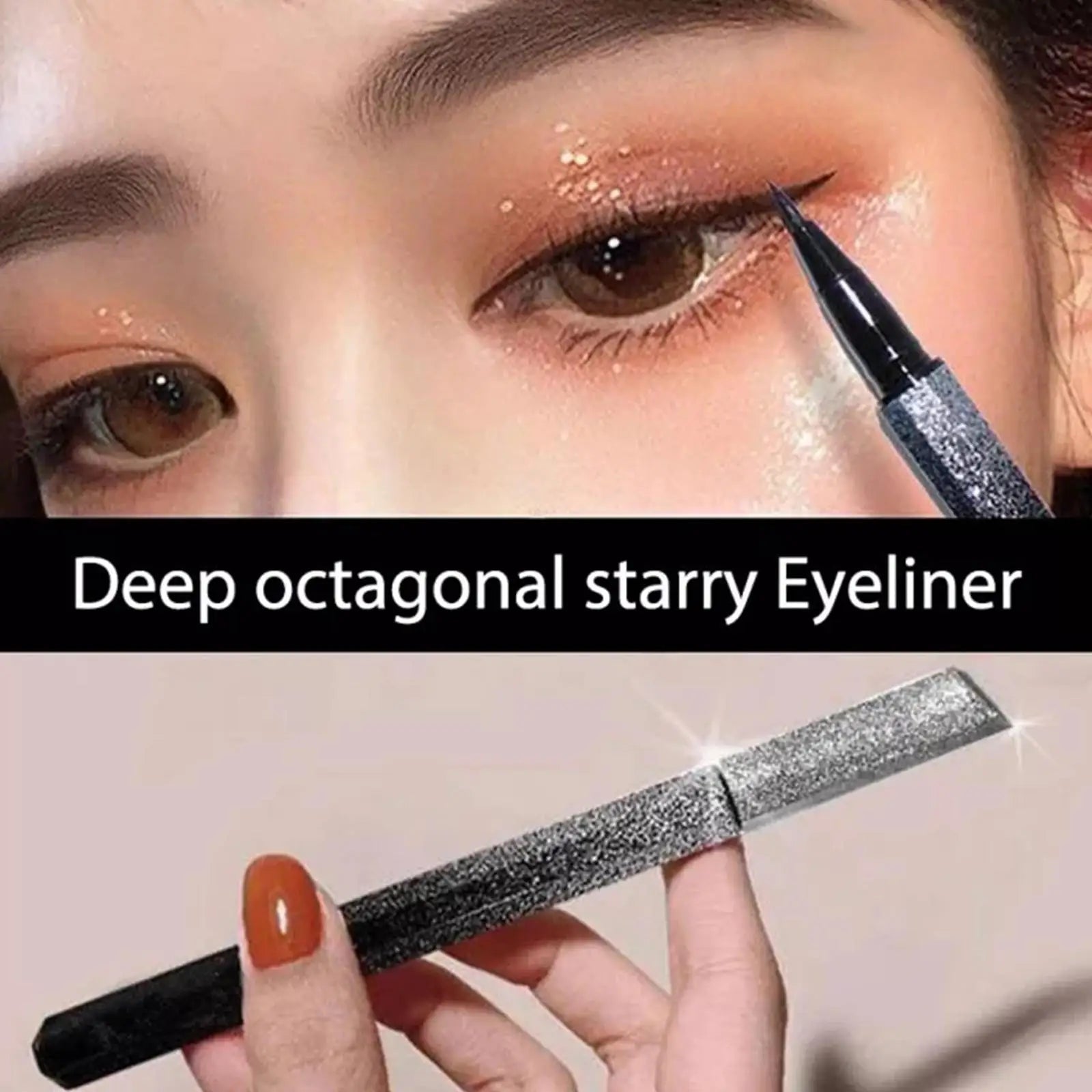 Black Liquid Eyeliner Pen — Waterproof, Quick - Dry, Precision Tip & Long - Lasting - Mzunye