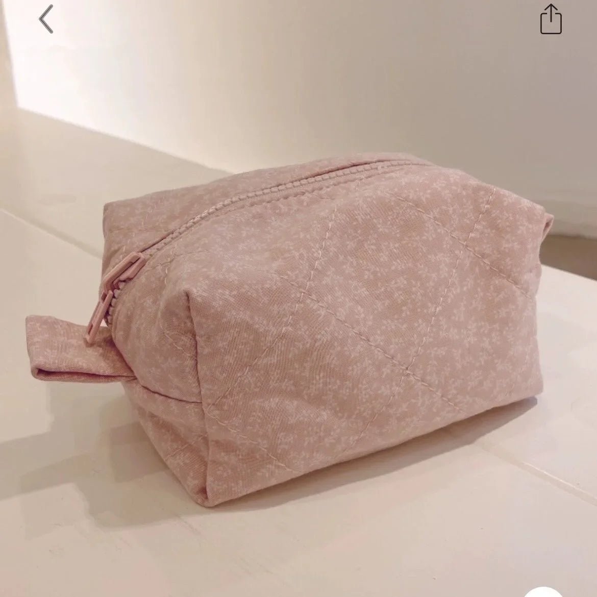 Bow Cosmetic Bag – Floral Makeup & Skincare Travel Organizer - Mzunye