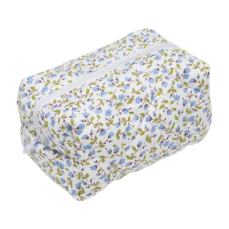 Bow Cosmetic Bag – Floral Makeup & Skincare Travel Organizer - Mzunye