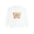 Butterfly Blossom Sweatshirt — Floral Vintage Moth Graphic with "BLOSSOM MZUNYE" Back Print - Mzunye