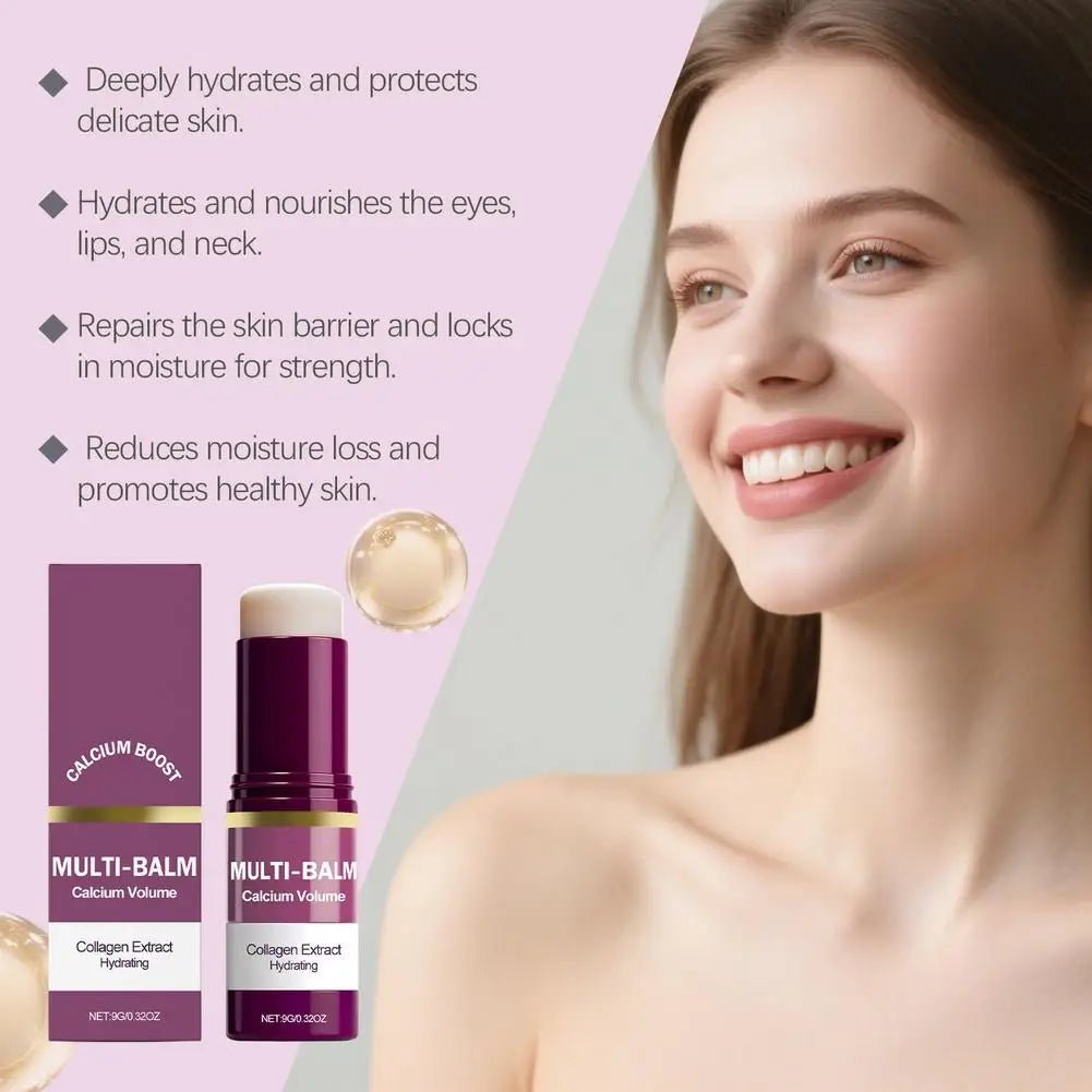 Calcium & Collagen Volume Balm Stick | Anti - Wrinkle, Hydrating Face Cream for Eyes, Neck & Face — 1, 2 & 3 - Piece Sets - Mzunye