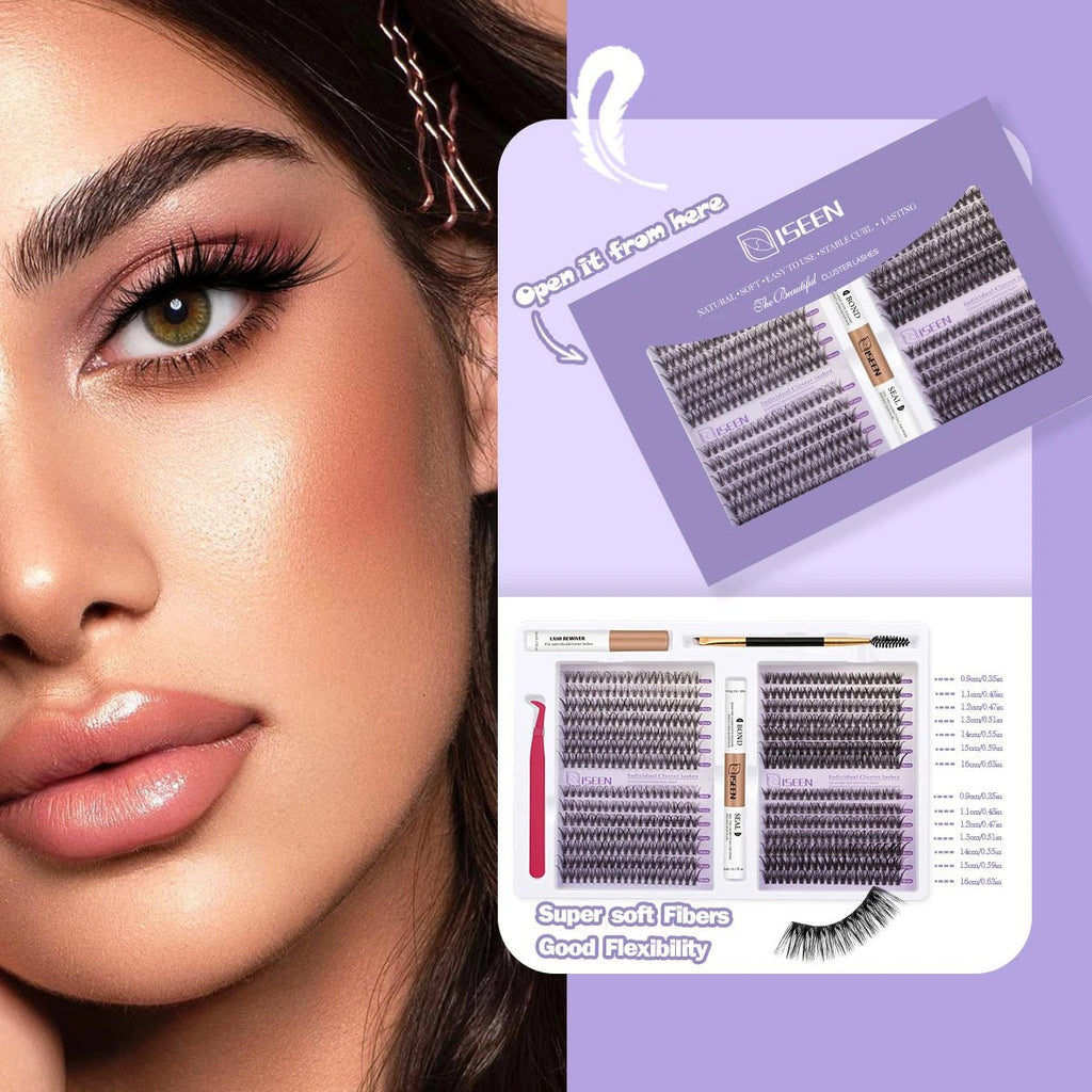 Cat Eye Lash Clusters — Individual Mixed Length DIY Eyelash Extensions - Mzunye