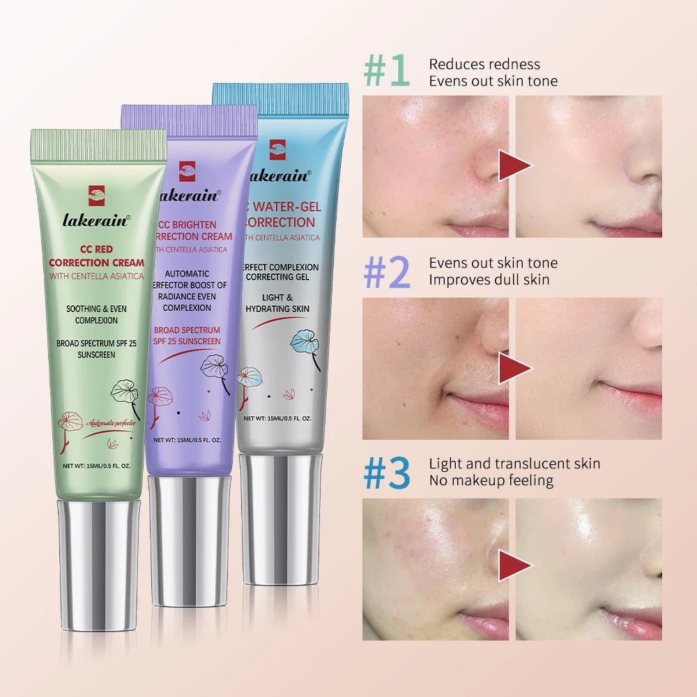 Centella Colour - Changing CC Cream — Korean Skincare Formula, Full Coverage & Brightening - Mzunye