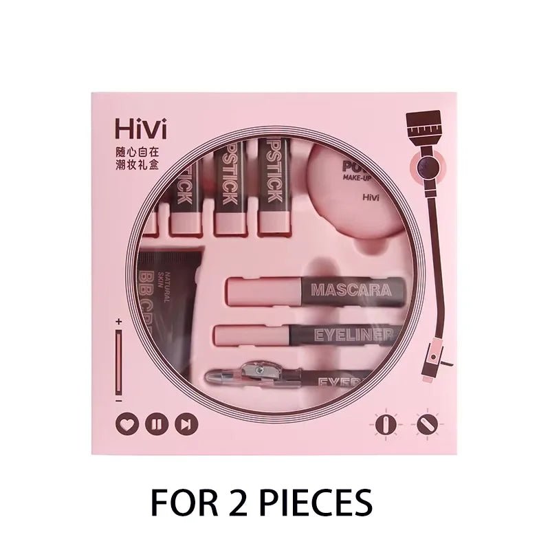 Christmas Makeup Gift Set — 9 Lipsticks, BB Cream, Mascara, Eyeliner & More - Mzunye