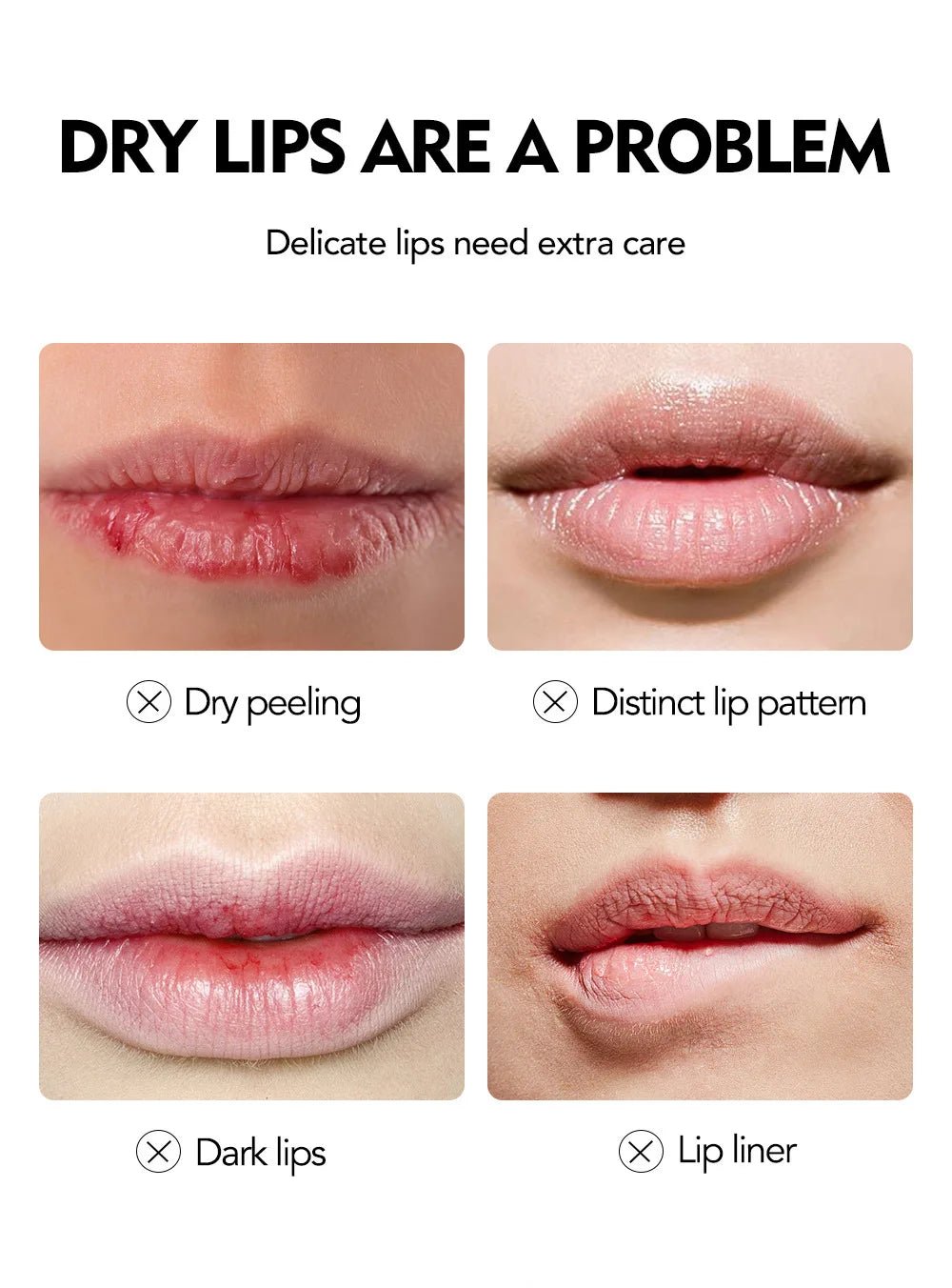 Colorful Natural Lip Gloss Lipstick — Waterproof Long - Lasting Non - Smudge Moisturizing Female Makeup in 6 Shades - Mzunye