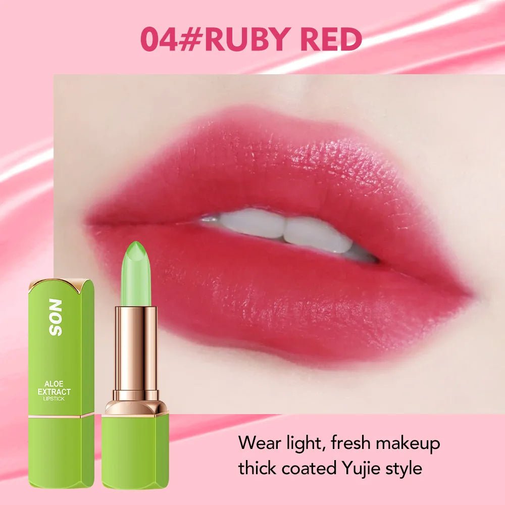 Colorful Natural Lip Gloss Lipstick — Waterproof Long - Lasting Non - Smudge Moisturizing Female Makeup in 6 Shades - Mzunye