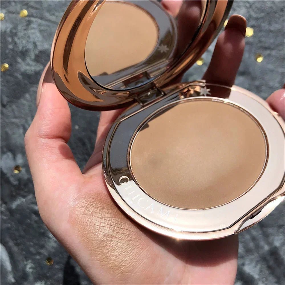 Contour & Bronzer Palette — Face Sculpting Shadow Powder, Nose Contour & Concealer | Light & Dark Brown - Mzunye