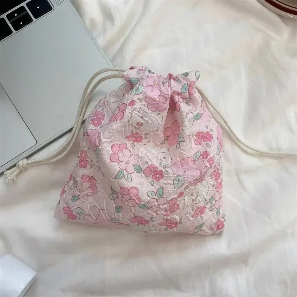 Cute Bear Drawstring Storage Bag – Large Capacity Cosmetic & Travel Organizer - Mzunye