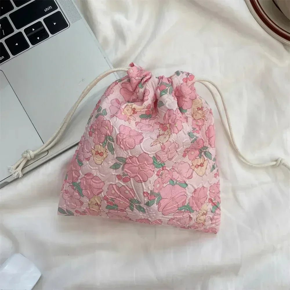 Cute Bear Drawstring Storage Bag – Large Capacity Cosmetic & Travel Organizer - Mzunye
