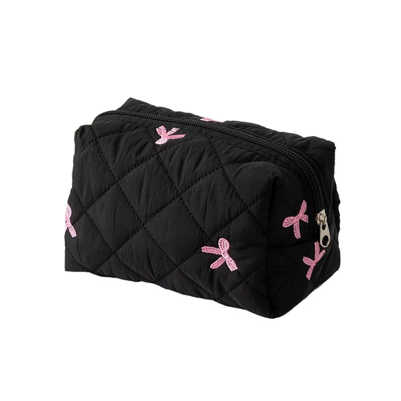 Cute Bow Tie Makeup Bag – Aesthetic Makeup Organizer - Mzunye