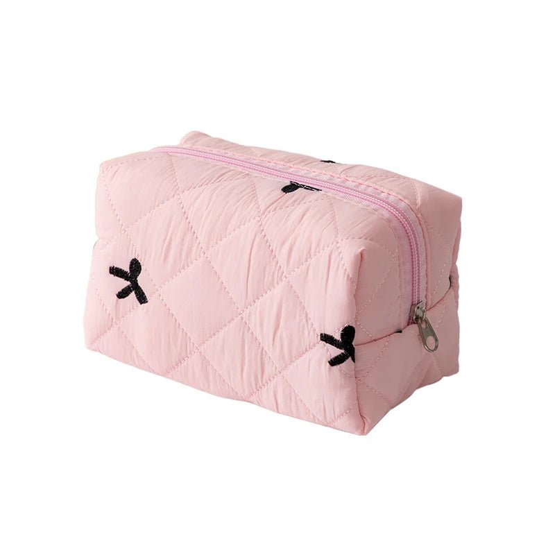 Cute Bow Tie Makeup Bag – Aesthetic Makeup Organizer - Mzunye