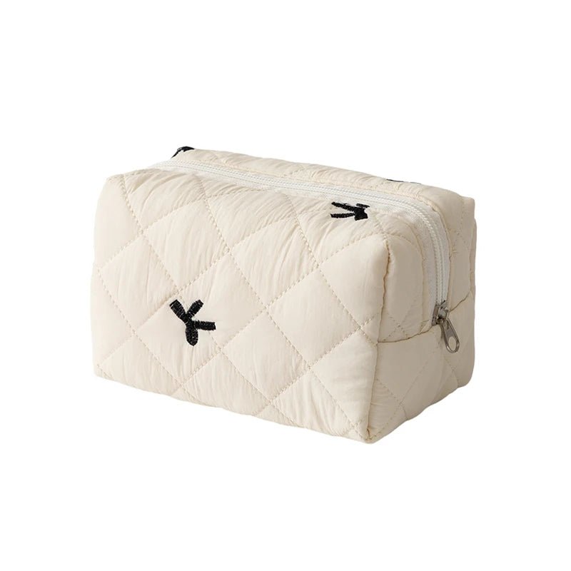 Cute Bow Tie Makeup Bag – Aesthetic Makeup Organizer - Mzunye