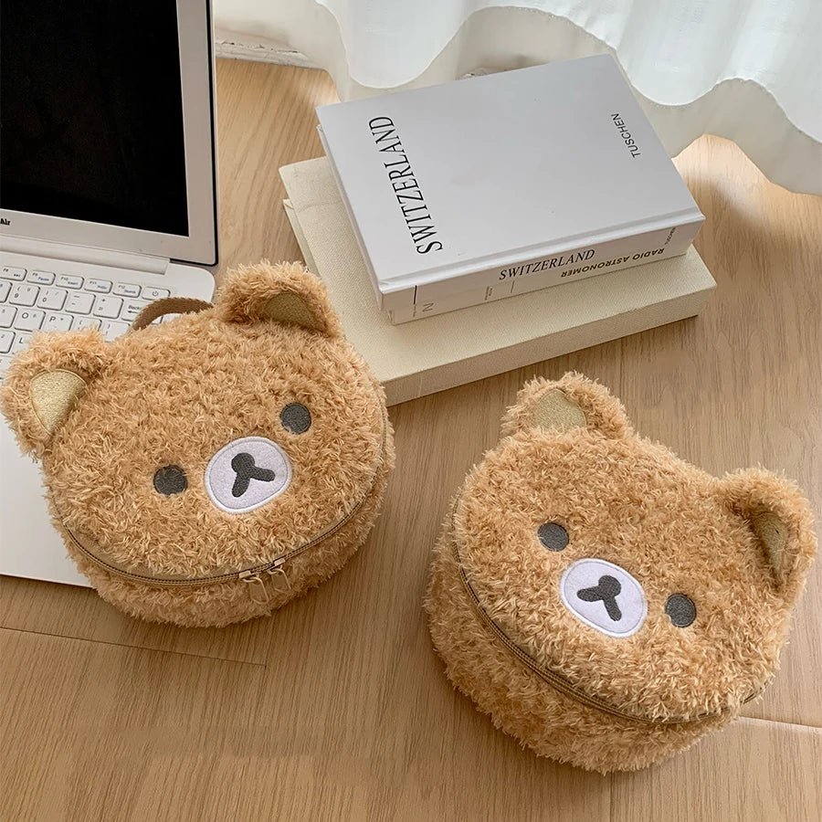 Cute Plush Bear Cosmetic Storage Bag – Travel Organizer - Mzunye