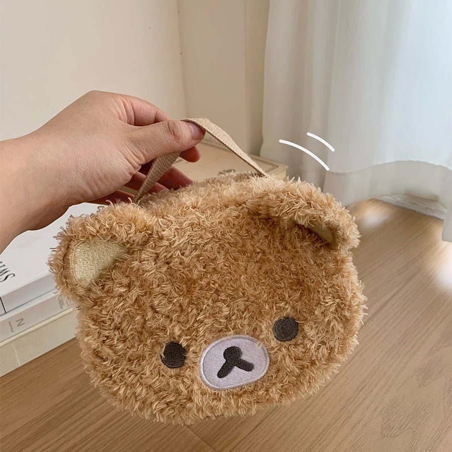 Cute Plush Bear Cosmetic Storage Bag – Travel Organizer - Mzunye