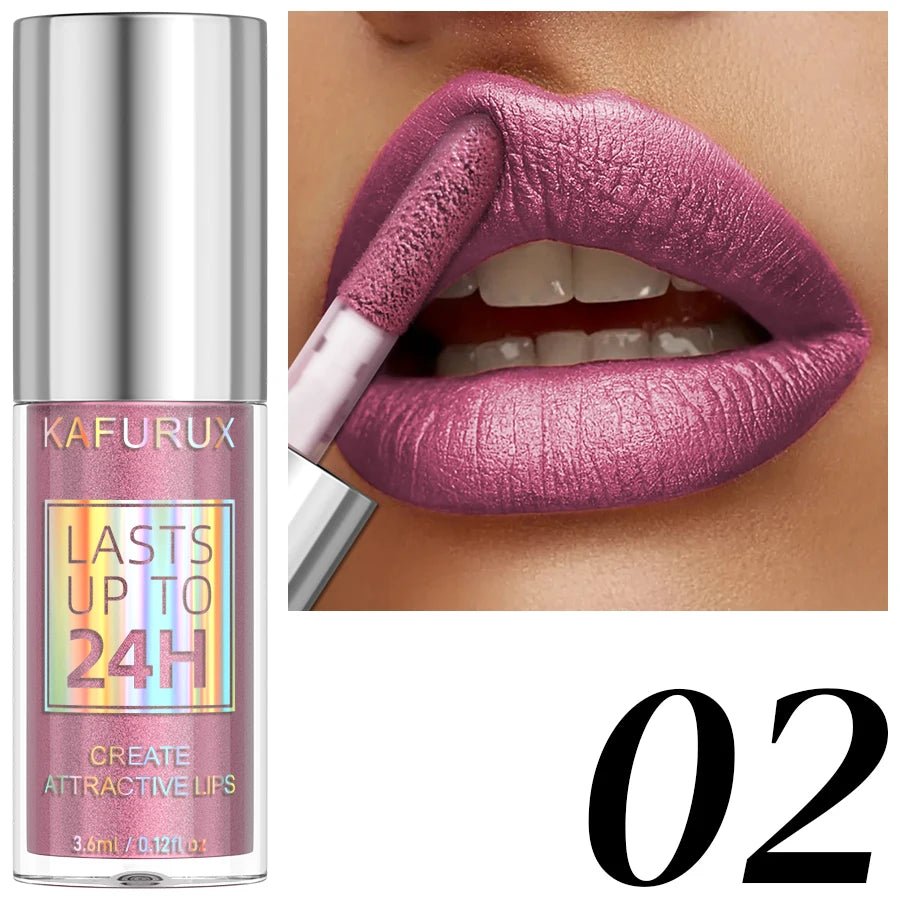 Diamond Glitter Lip Glaze — 20 Shades Waterproof Shimmer Sparkling Liquid Lipstick for Women - Mzunye