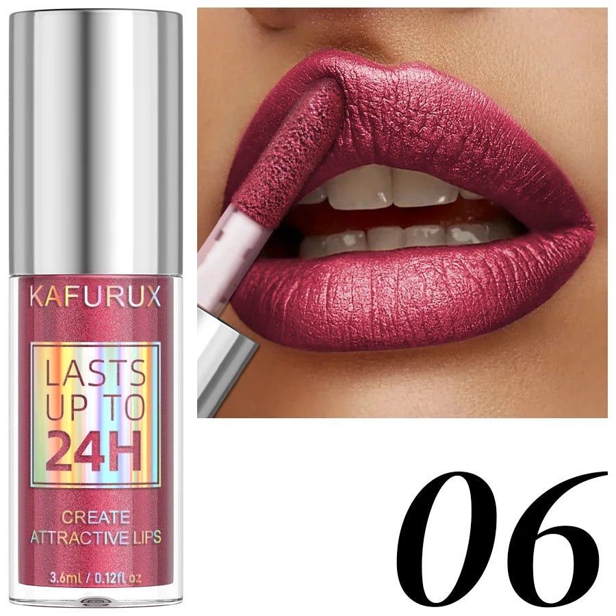 Diamond Glitter Lip Glaze — 20 Shades Waterproof Shimmer Sparkling Liquid Lipstick for Women - Mzunye