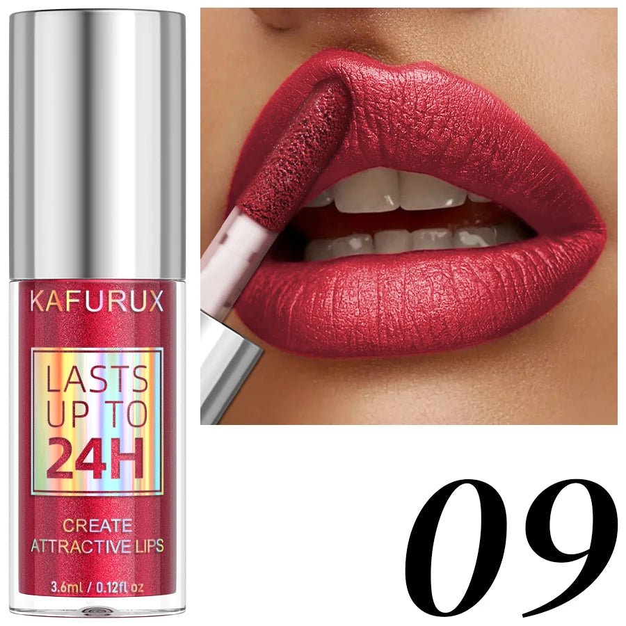 Diamond Glitter Lip Glaze — 20 Shades Waterproof Shimmer Sparkling Liquid Lipstick for Women - Mzunye