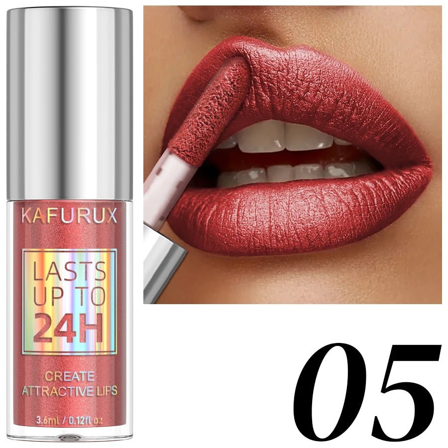 Diamond Glitter Lip Glaze — 20 Shades Waterproof Shimmer Sparkling Liquid Lipstick for Women - Mzunye
