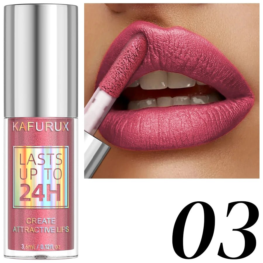 Diamond Glitter Lip Glaze — 20 Shades Waterproof Shimmer Sparkling Liquid Lipstick for Women - Mzunye