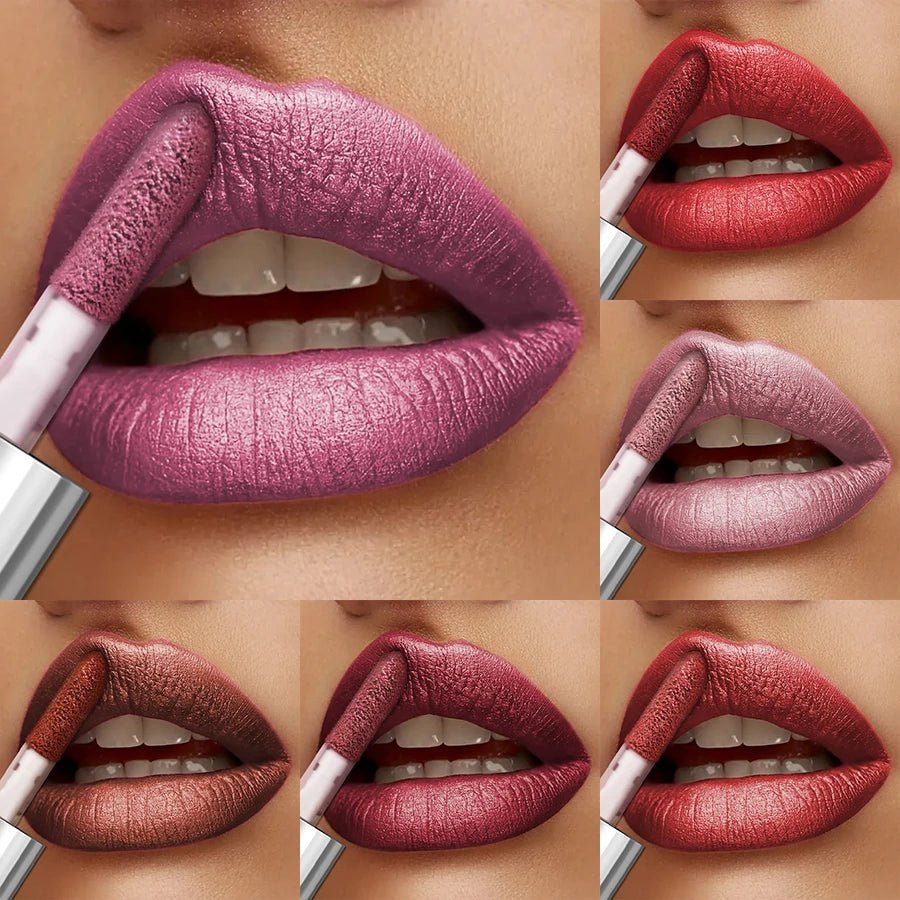 Diamond Glitter Lip Glaze — 20 Shades Waterproof Shimmer Sparkling Liquid Lipstick for Women - Mzunye