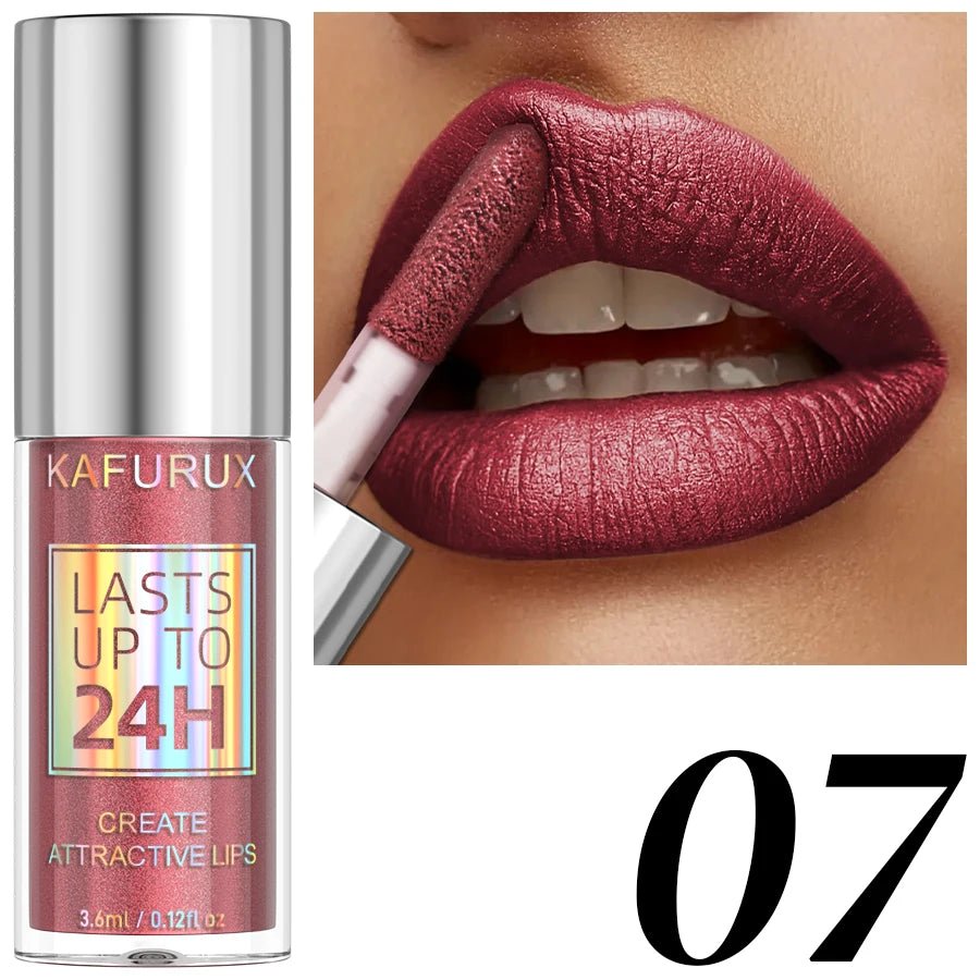 Diamond Glitter Lip Glaze — 20 Shades Waterproof Shimmer Sparkling Liquid Lipstick for Women - Mzunye