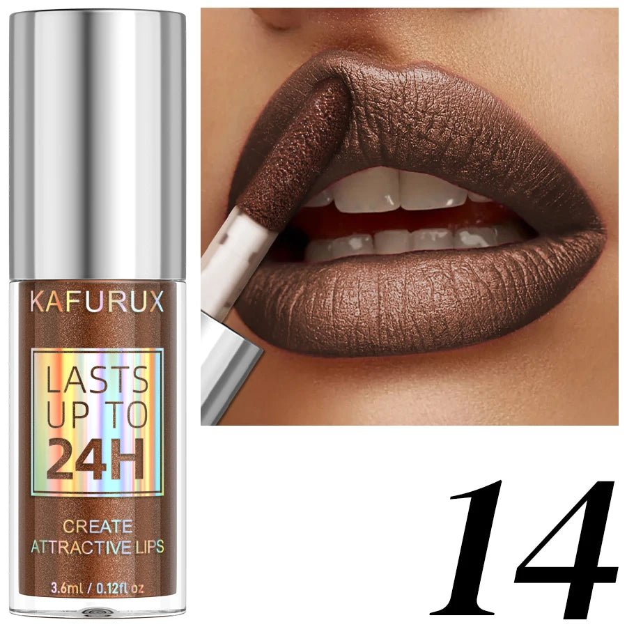 Diamond Glitter Lip Glaze — 20 Shades Waterproof Shimmer Sparkling Liquid Lipstick for Women - Mzunye