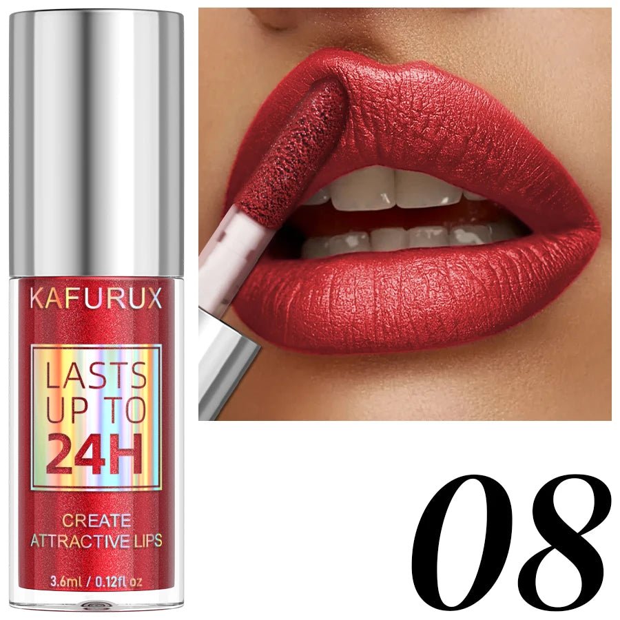 Diamond Glitter Lip Glaze — 20 Shades Waterproof Shimmer Sparkling Liquid Lipstick for Women - Mzunye