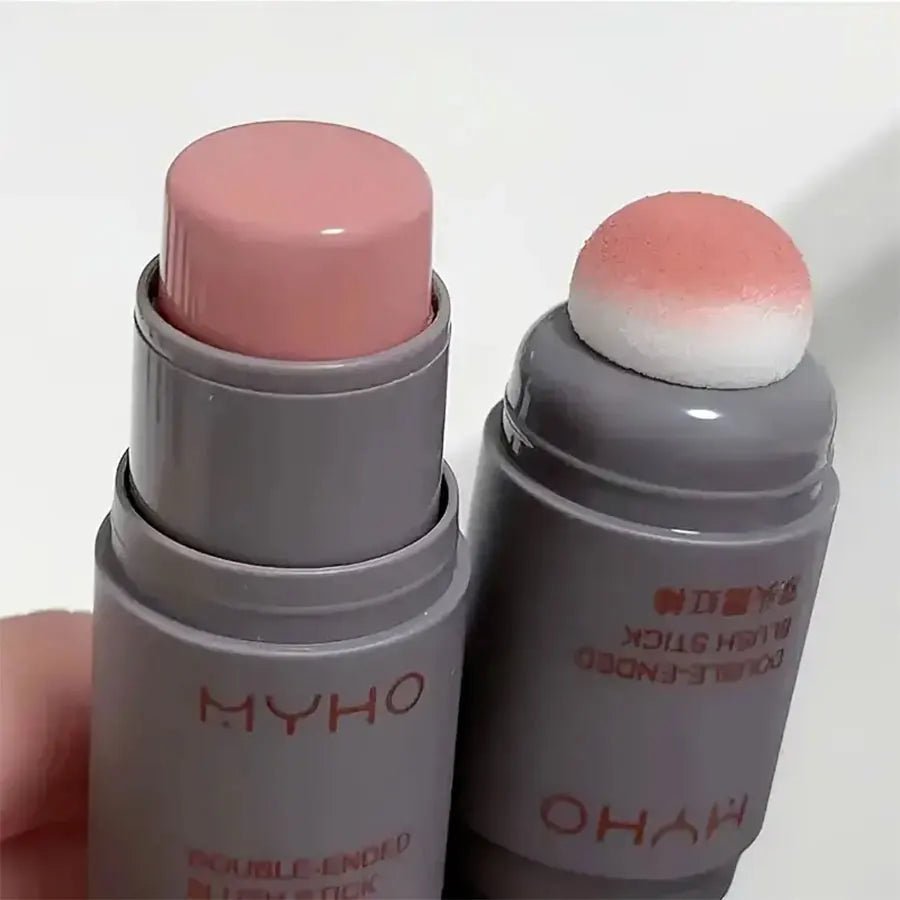 Double - Ended Creamy Blush Stick — Natural Matte Flush in 3 Shades - Mzunye