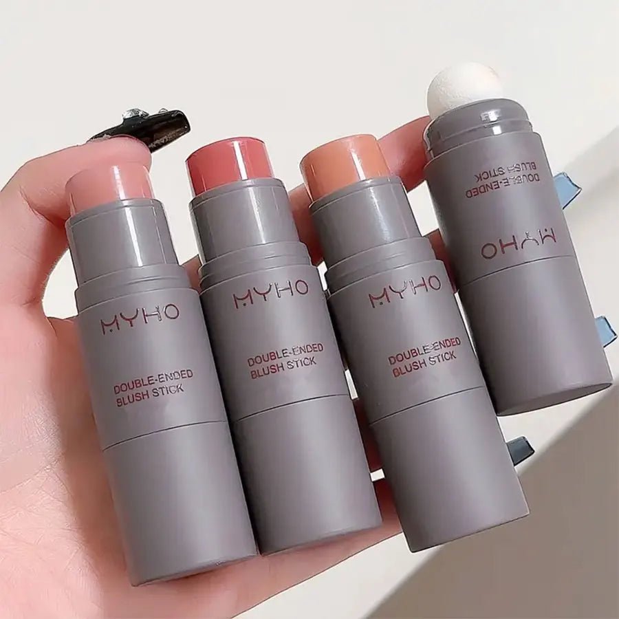 Double - Ended Creamy Blush Stick — Natural Matte Flush in 3 Shades - Mzunye