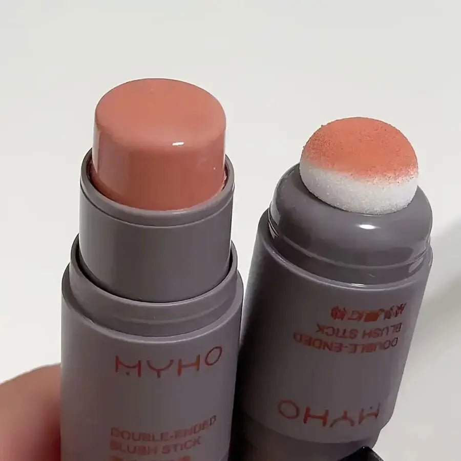 Double - Ended Creamy Blush Stick — Natural Matte Flush in 3 Shades - Mzunye