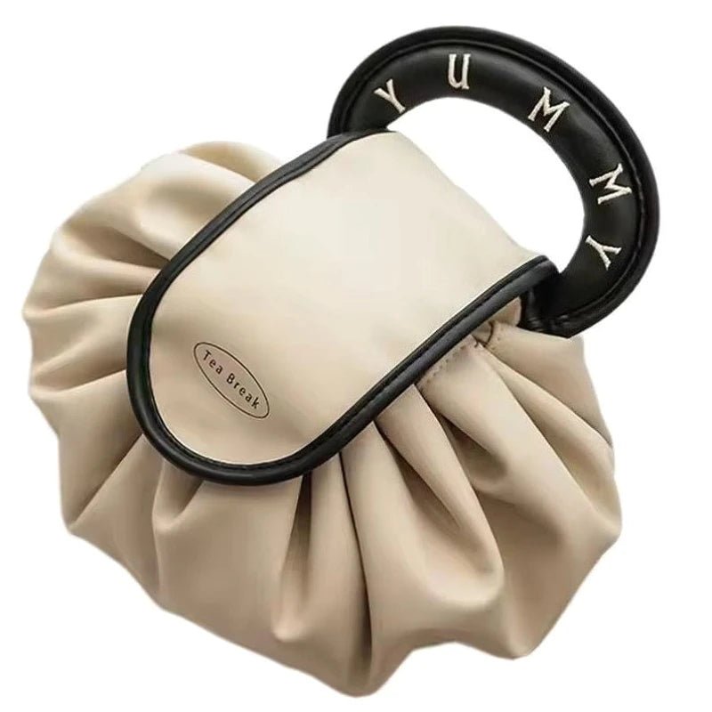Drawstring Makeup Bag – Large Capacity Portable Travel Cosmetic Organizer - Mzunye