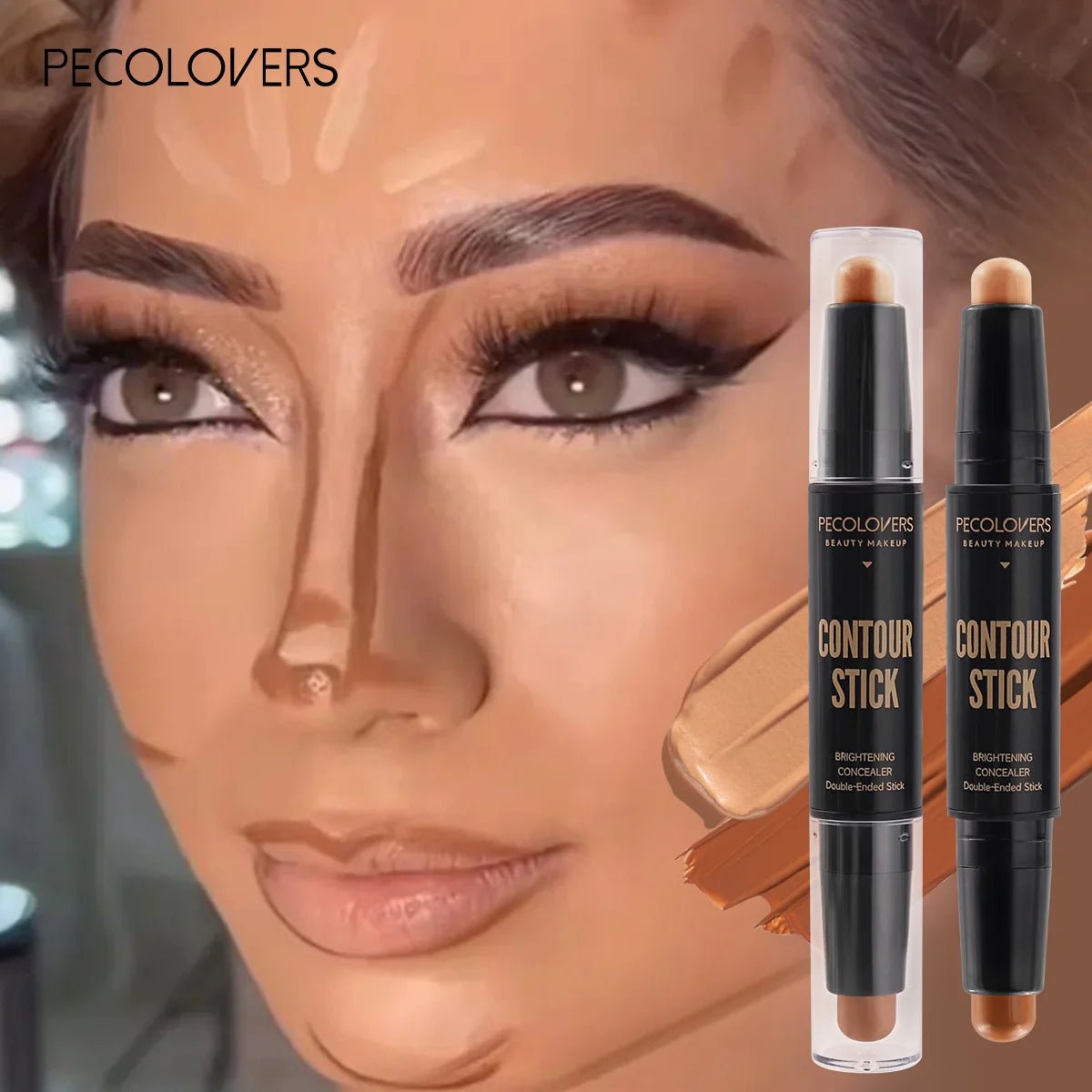 Dual - Ended Contour & Highlight Pen — Waterproof, Precise & Blendable - Mzunye
