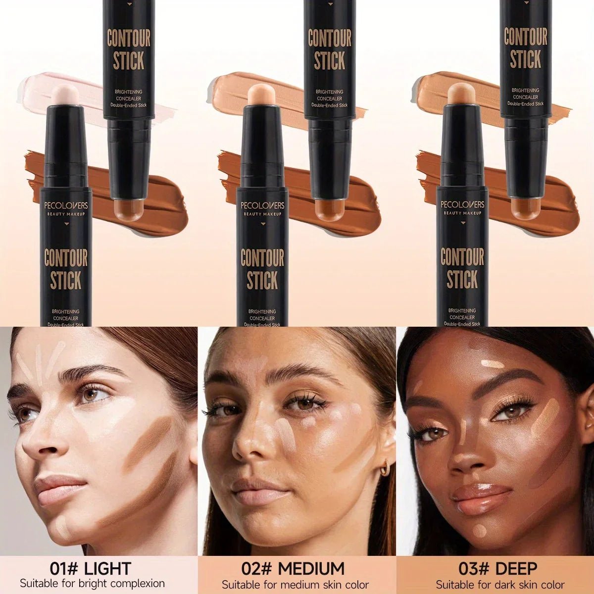 Dual - Ended Contour & Highlight Pen — Waterproof, Precise & Blendable - Mzunye