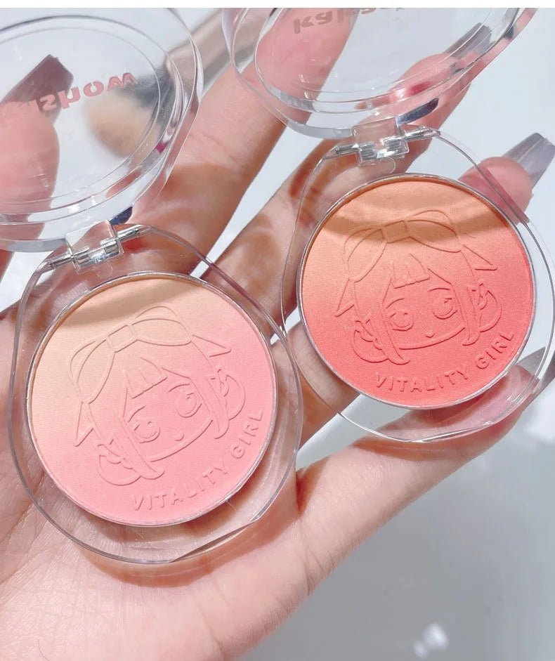 Dual Gradient Blush & Highlighter — Brightening Natural Cheek Glow in 4 Shades - Mzunye