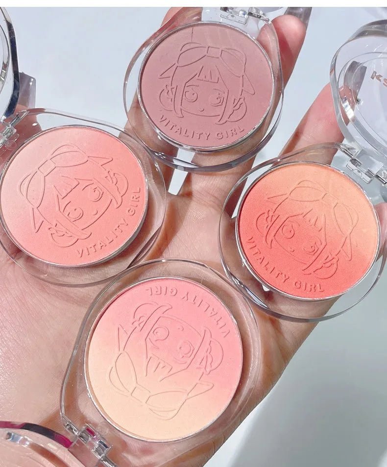 Dual Gradient Blush & Highlighter — Brightening Natural Cheek Glow in 4 Shades - Mzunye
