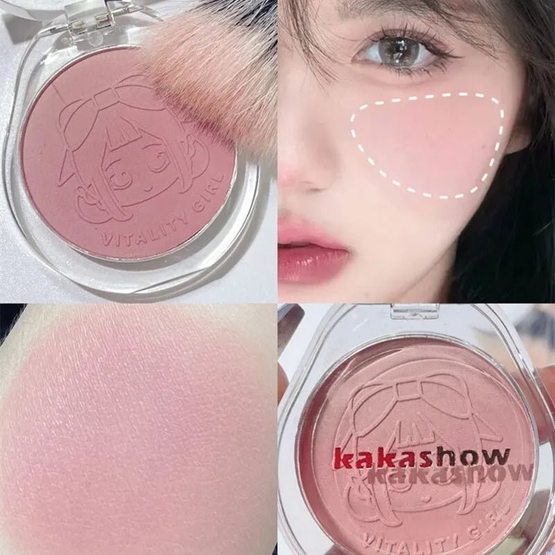 Dual Gradient Blush & Highlighter — Brightening Natural Cheek Glow in 4 Shades - Mzunye