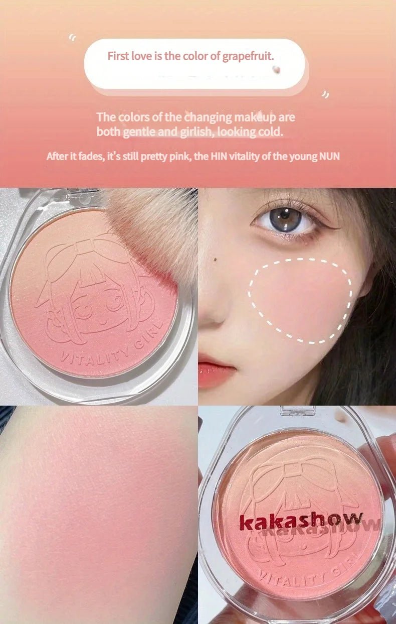 Dual Gradient Blush & Highlighter — Brightening Natural Cheek Glow in 4 Shades - Mzunye