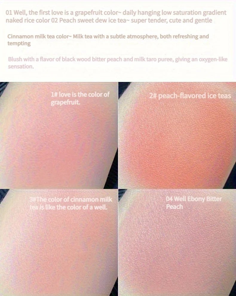 Dual Gradient Blush & Highlighter — Brightening Natural Cheek Glow in 4 Shades - Mzunye