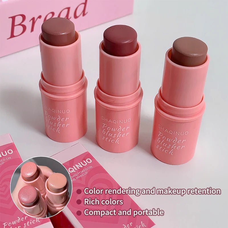 Energizing Creamy Blush Stick — Natural Matte Youthful Glow in 3 Shades - Mzunye