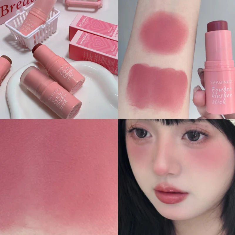 Energizing Creamy Blush Stick — Natural Matte Youthful Glow in 3 Shades - Mzunye