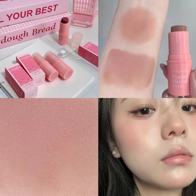 Energizing Creamy Blush Stick — Natural Matte Youthful Glow in 3 Shades - Mzunye