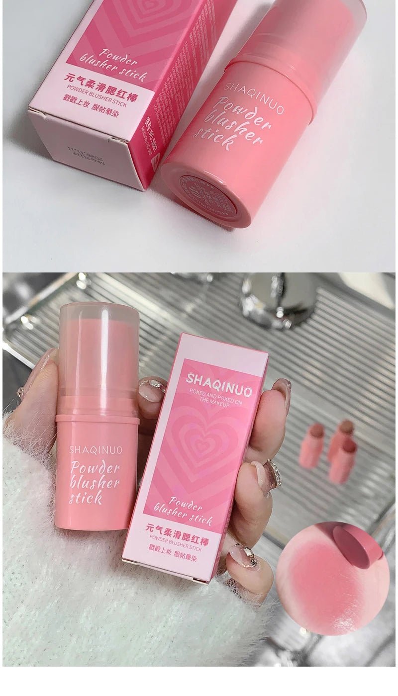 Energizing Creamy Blush Stick — Natural Matte Youthful Glow in 3 Shades - Mzunye